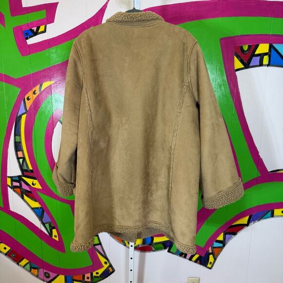 L.L. Bean Tan Teddy Jacket Cozy and Versatile. Size 2X. Excellent condition! - Picture 5 of 5